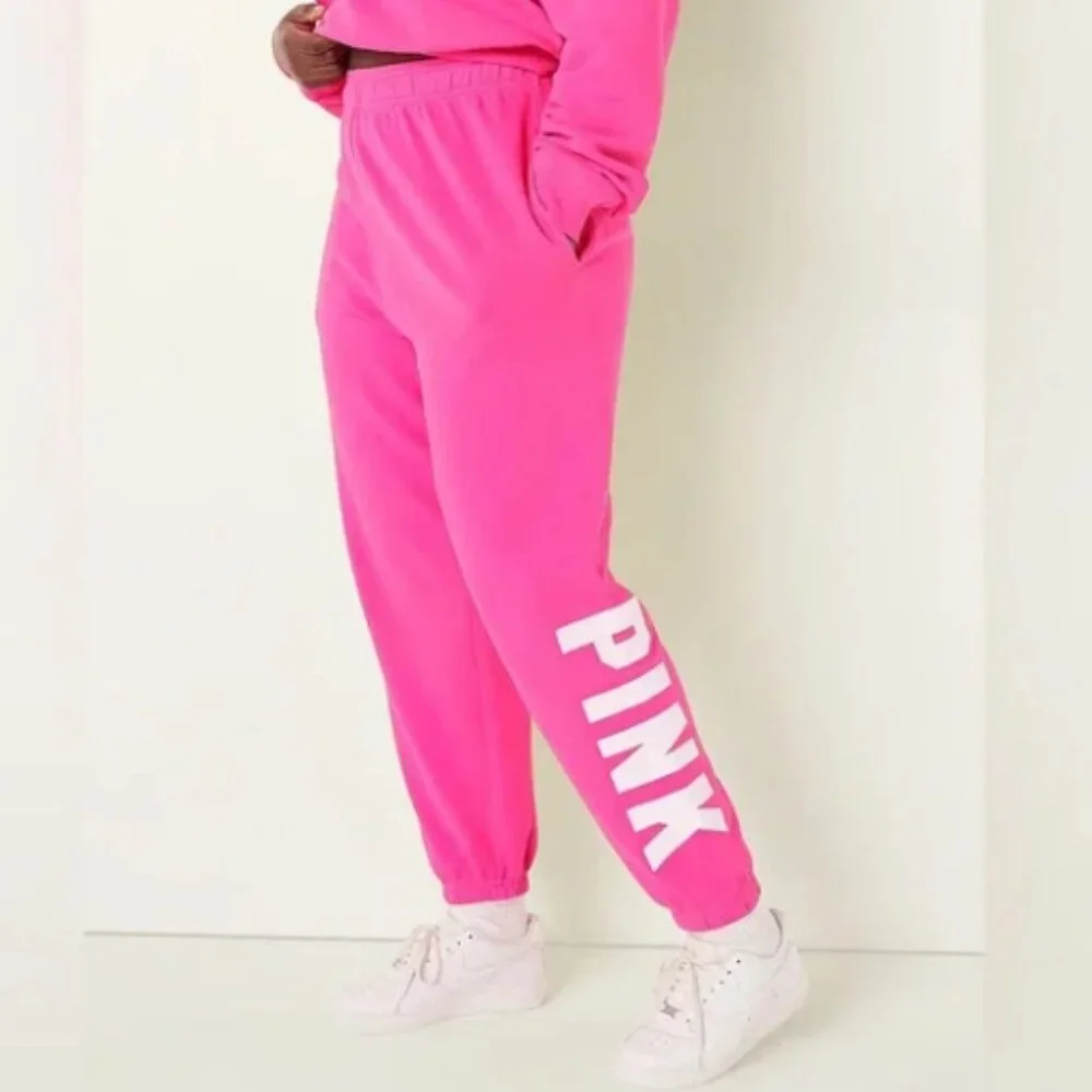 VICTORIA’S SECRET OFF THE SHOULDER LONG SLEEVE TOP & FLEECE JOGGER SET - NWOT - Picture 5 of 14